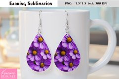 Daisy|Chamomile|Summer Flower Earring Sublimation Product Image 1
