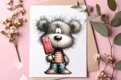 Summer Teddy Bear Clipart Set Product Image 3