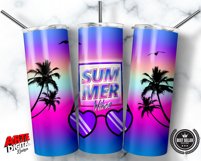 Beach life Tumbler | Sublimation Design |20oz Skinny Tumbler Product Image 3