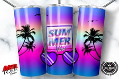Beach life Tumbler | Sublimation Design |20oz Skinny Tumbler Product Image 1