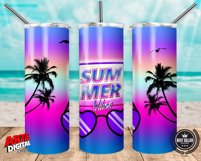 Beach life Tumbler | Sublimation Design |20oz Skinny Tumbler Product Image 2