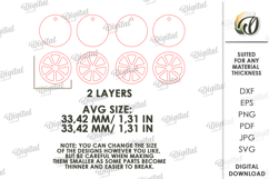 Summer Tiered Tray Decor Laser Cut. Summer design SVG Product Image 2