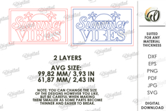 Summer Tiered Tray Decor Laser Cut. Summer quotes SVG Product Image 4