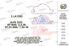 Summer Tiered Tray Decor Laser Cut. Summer SVG Product Image 2