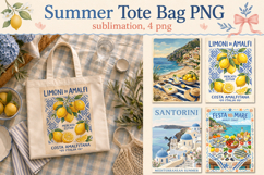 Summer Tote Bag PNG, Funny bag sublimation Product Image 1