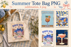 Summer Tote Bag PNG, Funny bag sublimation Product Image 1