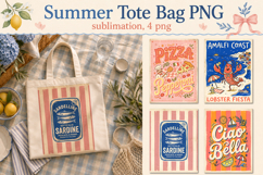 Summer Tote Bag PNG, Funny bag sublimation Product Image 1