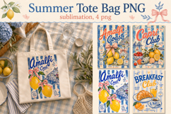 Summer Tote Bag PNG, Funny bag sublimation Product Image 1