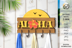 Summer Towel Racks Bundle Laser Cut. Summer Wall Hanging SVG Product Image 16
