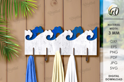 Summer Towel Racks Bundle Laser Cut. Summer Wall Hanging SVG Product Image 4