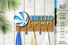 Summer Towel Racks Bundle Laser Cut. Summer Wall Hanging SVG Product Image 8