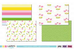 Printable A4 scrapbook paper for beach trips and family vacations.
