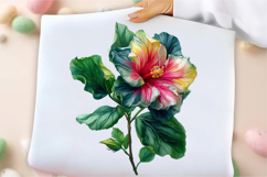Summer Tropical Hibiscus Flower Clipart Product Image 3