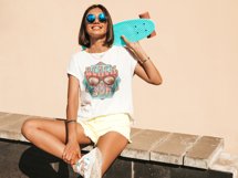 Beach Bum sublimation - retro sublimation - summer t-shirt Product Image 3