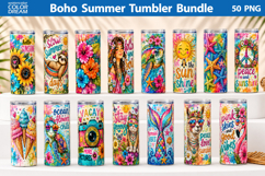 Boho Summer Tumbler Bundle | Beach Tumbler Wrap Product Image 2