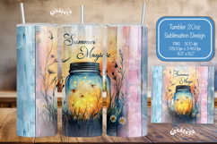 Summer Tumbler Wrap PNG Skinny 20oz Seamless wrap png Product Image 1