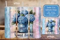 Flower Summer Tumbler Wrap PNG Skinny 20oz Seamless wrap Product Image 1