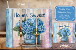 Flower Summer Tumbler Wrap PNG Skinny 20oz Seamless wrap Product Image 1