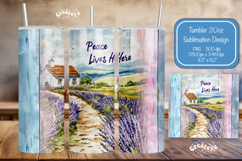 Flower Summer Tumbler Wrap PNG Skinny 20oz Seamless wrap Product Image 1