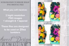 Add your name Tropical tumbler, personalized summer tumbler Product Image 2