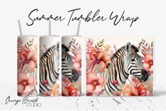 Summer Tumbler Sublimation Design Tropical Tumbler Wrap