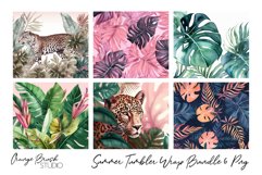 Summer Tumbler Wrap Bundle 6 PNG Sublumation Designs