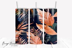 Summer Tumbler Wrap Tropical Tumbler Sublimation Design