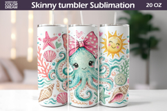 Octopus Tumbler Wrap | Summer Sublimation Product Image 1