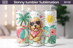 Summer Tumbler Wraps Bundle | Beach Ocean Animals Seamless Product Image 23