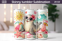 Beach Seal Wrap | 20 Oz Skinny Tumbler Product Image 1