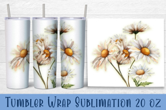 Wildflowers Tumbler Wrap | 20 oz. Straight Skinny Design Product Image 1