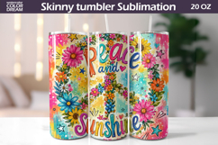 Boho Summer Tumbler Bundle | Beach Tumbler Wrap Product Image 10