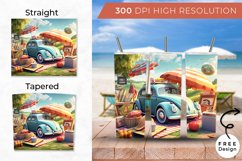 3D 20oz Summer Tumbler Sublimation, Summer Vacation Tumbler Product Image 2