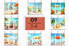 3D 20oz Summer Tumbler Sublimation, Summer Vacation Tumbler Product Image 3