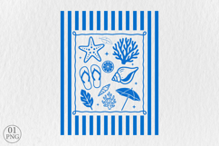 Summer Vacation Sublimation PNG, Beach Travel Art Product Image 1