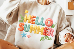 hello summer png, retro summer design, beach vacation png, summer shirt png, coastal summer png, vacation sublimation, sunny beach design, summer greeting png, retro beach shirt, seasonal summer png