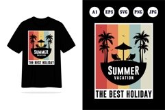 Summer vacation the best holiday, eps, png, ai Product Image 1