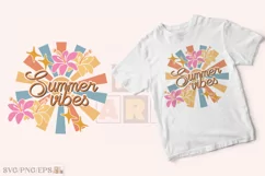 Summer Vibes SVG, Retro Summer PNG T-shirt Design Product Image 2