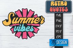 Retro Design | Retro Quotes | Quotes 80&#039;s SVG | SVG File v.2 Product Image 1
