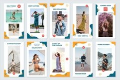 Summer Vibes white &amp; Bule Instagram Templates| CANVA-PS-AI Product Image 5