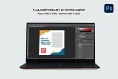 Summer Vibes white &amp; Bule Instagram Templates| CANVA-PS-AI Product Image 8