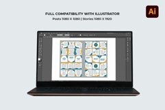 Summer Vibes white &amp; Bule Instagram Templates| CANVA-PS-AI Product Image 9