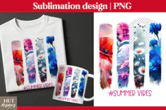 Floral t shirt, Summer vibes, Flowers brush strokes Mug Tote Product Image 2