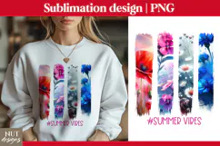 Floral t shirt, Summer vibes, Flowers brush strokes Mug Tote Product Image 1