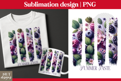 Summer berries t shirt, Summer Taste, Brush strokes Tumbler Product Image 2