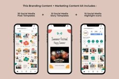 Summer Vibes Aesthetic Instagram Templates | CANVA-PS-AI Product Image 3