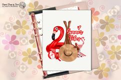 Summer Vibes Flamingo Pool Party PNG Beach Vacation Clipart Product Image 2
