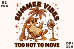 Summer Vibes,Funny Summer Png, Goose Sum Product Image 1