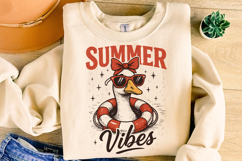 Summer Vibes PNG, Goose Summer PNG, Beach PNG, Retro Summer Product Image 3