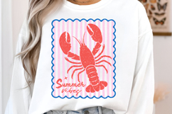 Summer Vibes Lobster Sublimation PNG, Coastal Art Product Image 4